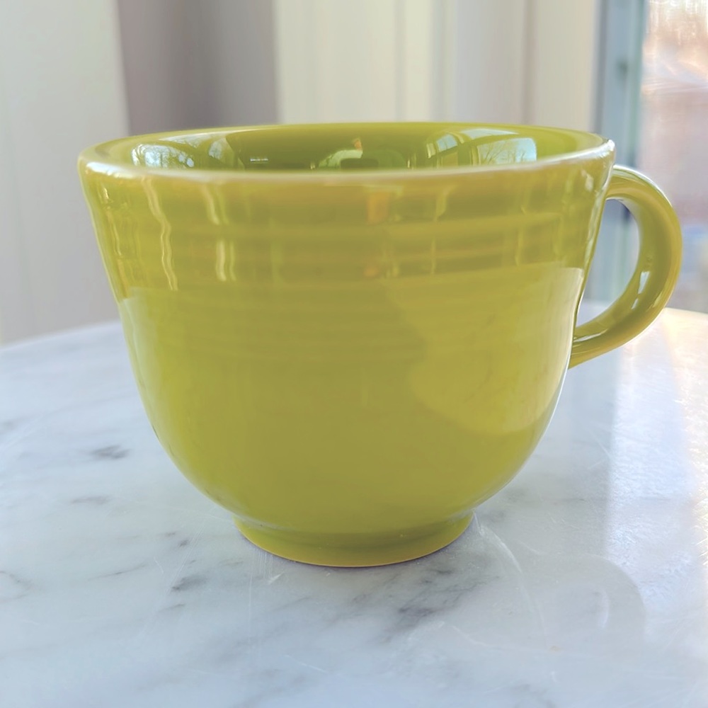 Homer Laughlin Fiesta cup in lemongrass